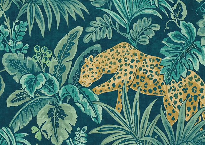 Leopard, Teal - Twist&Fit Roman Blind - Image 7